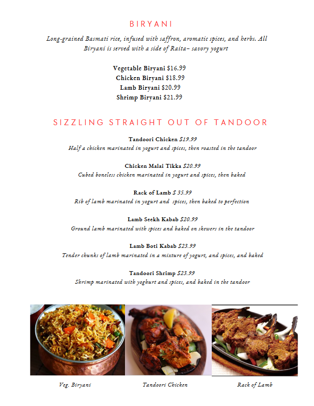 Menu Namaste Indian & Nepalese Cuisine-3